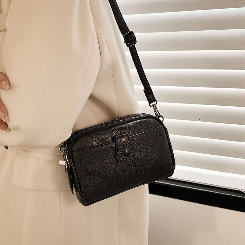 designer bag Luxury bag New Top Layer Cowhide for Women, Single Shoulder Crossbody Handheld Small Genuine Leather Women's Bag, Korean Fashion Pho