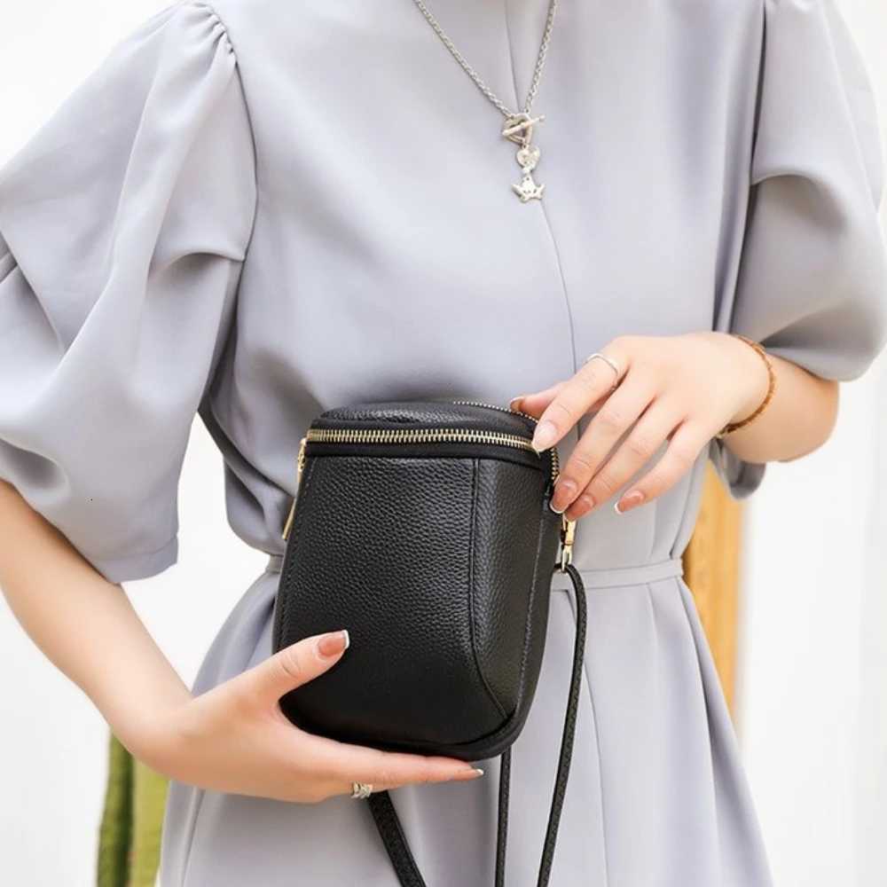 Genuine Leather Mobile Phone Bag New Mini Crossbody Texture Top Layer Cowhide Shoulder Bag for Women Fashion High Quality Soft Z250928