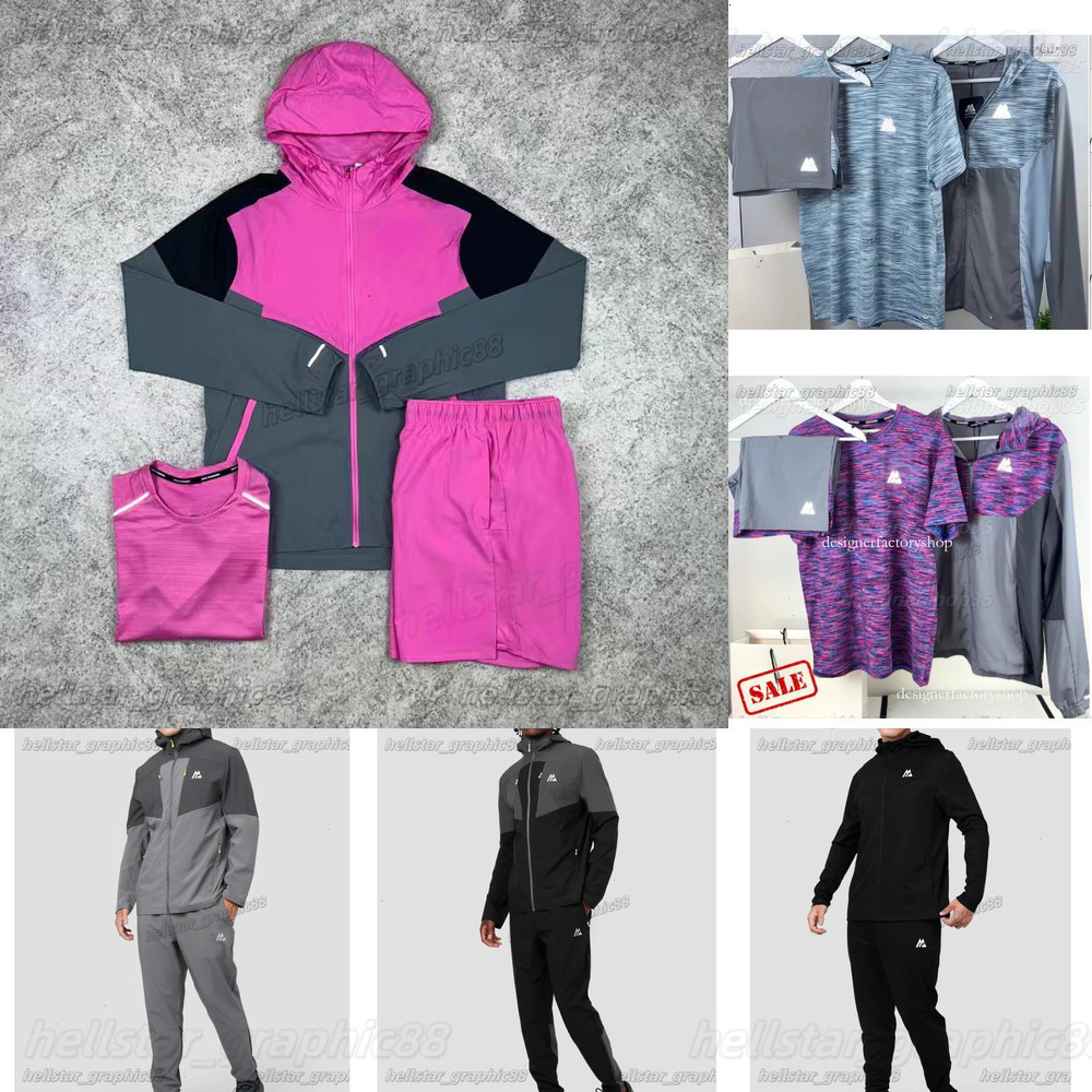 monterex tracksuit tech 3-piece set Mens tracksuit sports fiess jogging suits running shirts shorts quick dry sportswear gym t-shirt sweatpants Set European Size8 39