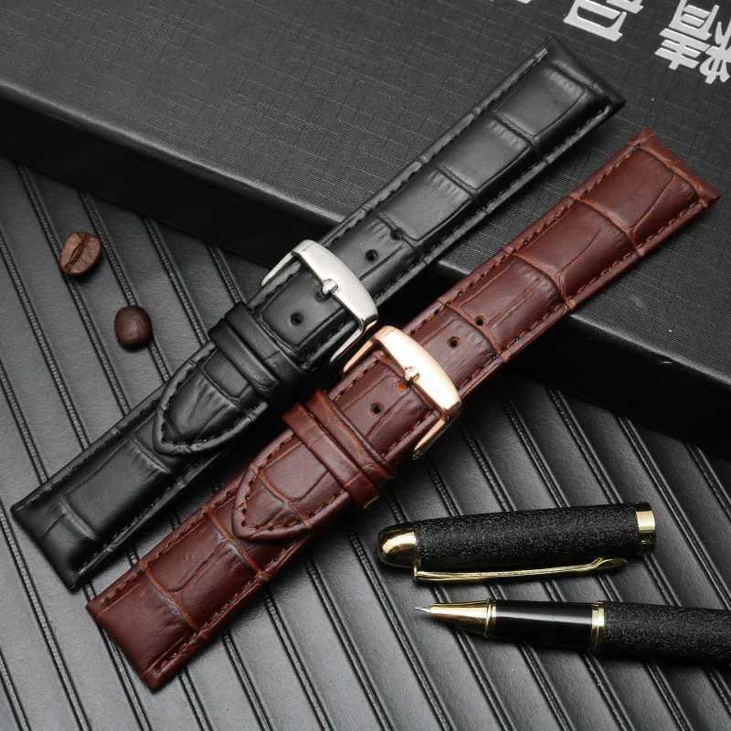 Genuine Leather WATCH StrAP for Men and Women For AR1945 1946 AR2500 2502 1981 Cowhide WATCH Band 14 18 20 22mm Bracelet W250928