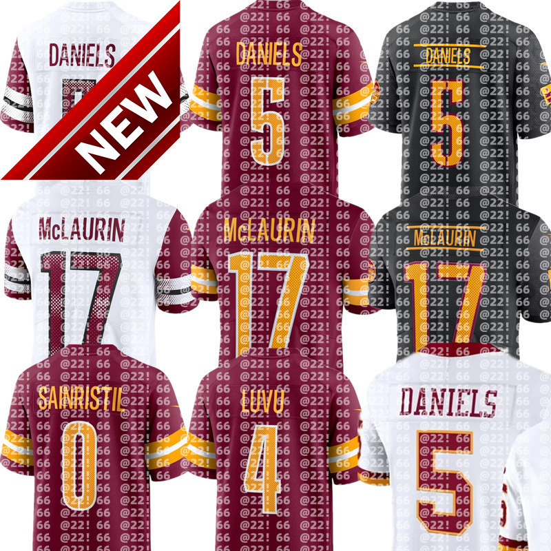 NFL Commanders Jersey Sean Taylor Team Darrell Jayden Daniels Terry McLaurin Deebo Samuel Sr Frankie Luvu Jacory Croskey-Merritt DaRon Payne Austin Ekeler Zach Ertz