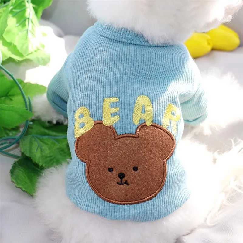 Cute Summer Pet Dog Clothes Bear Apple Print Dog Vest Cats Dogs Sweatshirt Chihuahua Bichon Poodle Undershirt 2025 Puppy T Shirt X250928