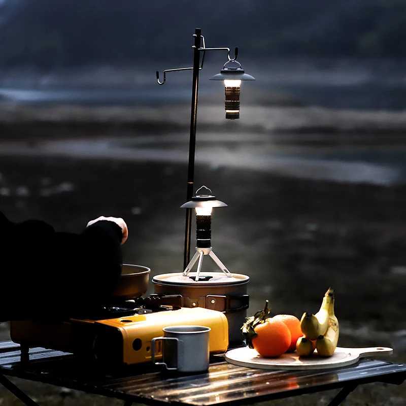 WEST BIKING Portable Camping Light With Magnetic Base USB Rechargeable Camping Lantern Outdoor Led Flashlight Tent Camp Supplies C250928