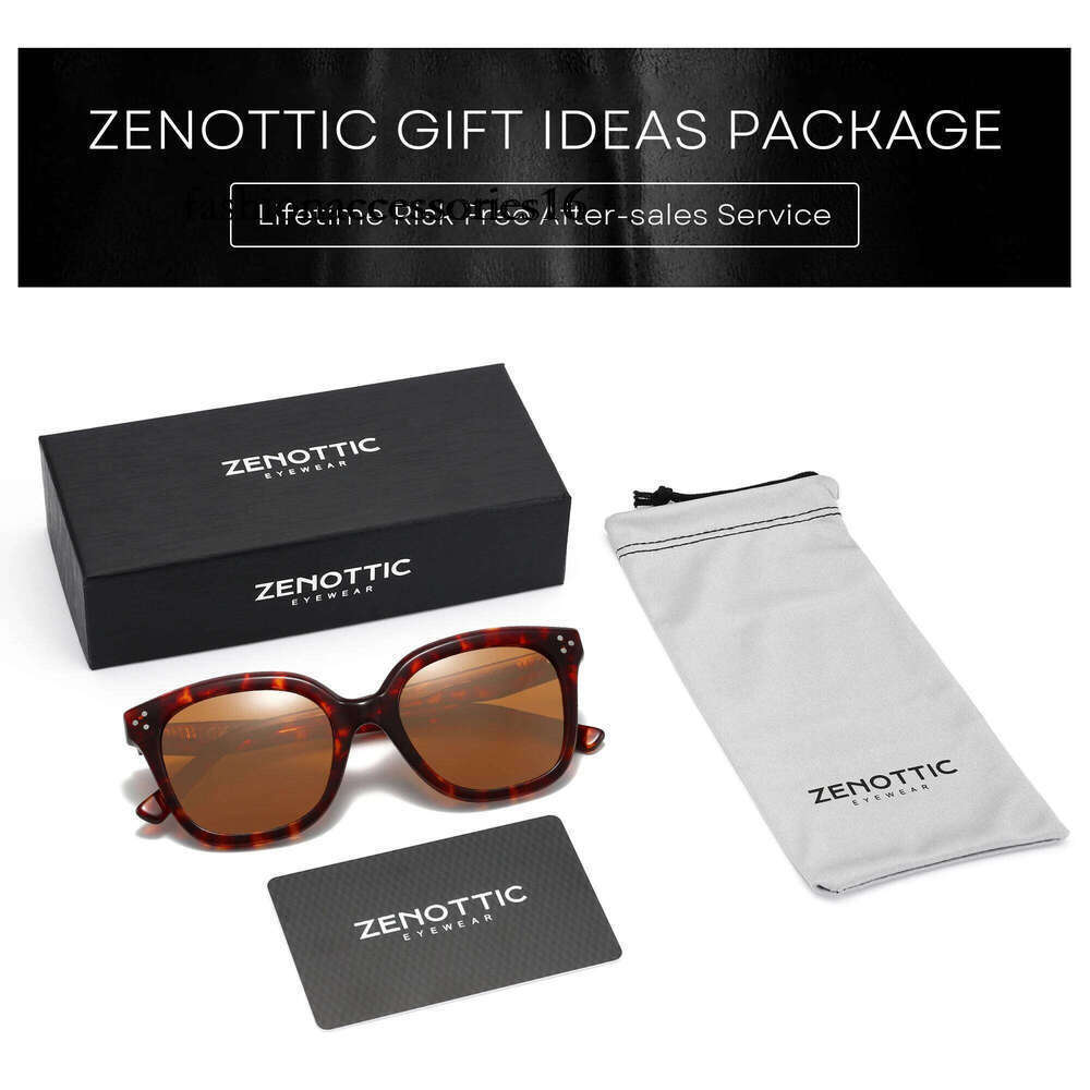 ZENOTTIC Fashion Square Polarized Sunglasses Classic Design UV400 Protection Acetate Sun Glasses Shade for Women Men