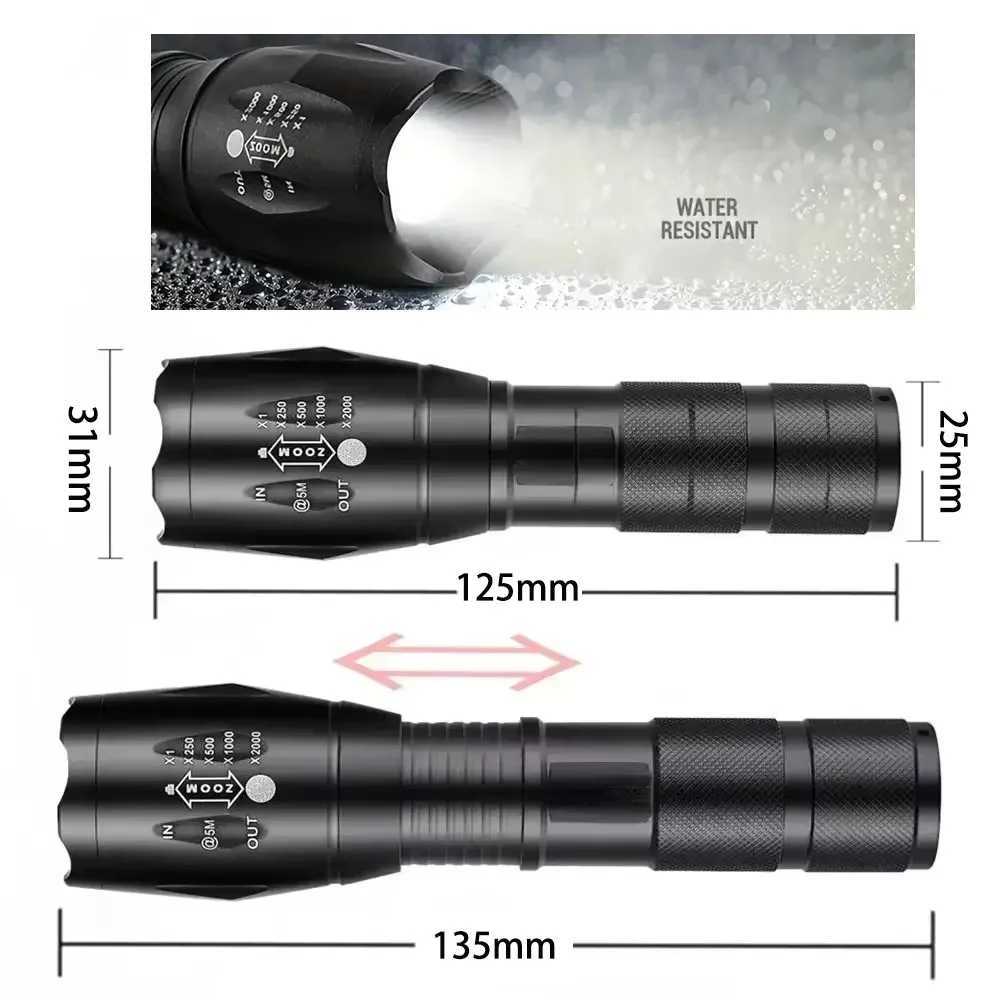 Outdoor handheld Flashlight Small Strong Light Portable Outdoor Rechargeable Super Bright Work Light Multifunctional Flashlight C250928