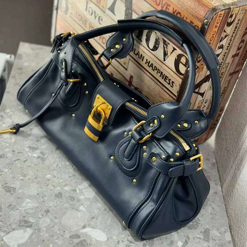 Padlock Tote Classic Large-capacity Shoulder Bag Designer Top Double Handle Handbag Horizontal Soft Leather Briefcase