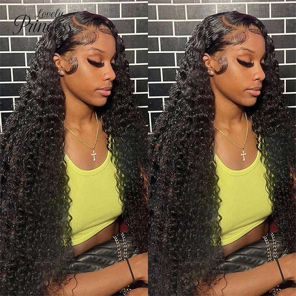 13X4 Wigs Deep Wave Frontal 13X6 200 Density Curly Lace Front Human Hair Wig Xiusiyuan2509