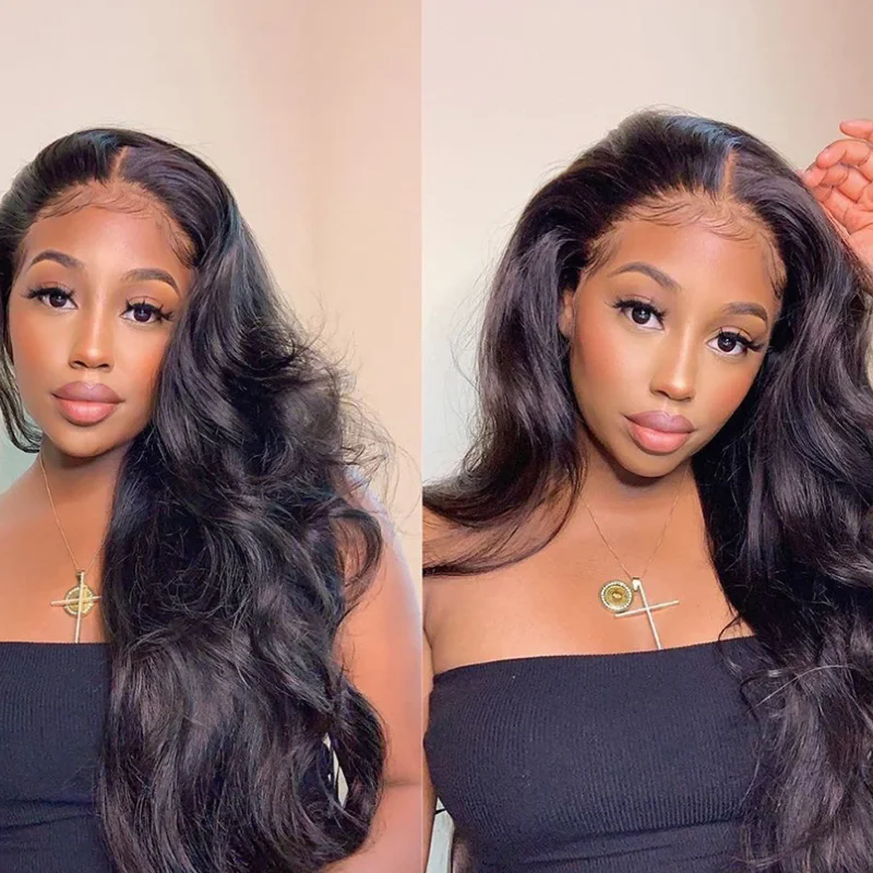 360 Full Lace Frontal Wig Human Hair Brazilian Pre Plucked Hair Wigs For Women 13x4 Hd Body Wave 360 Lace Front Wig