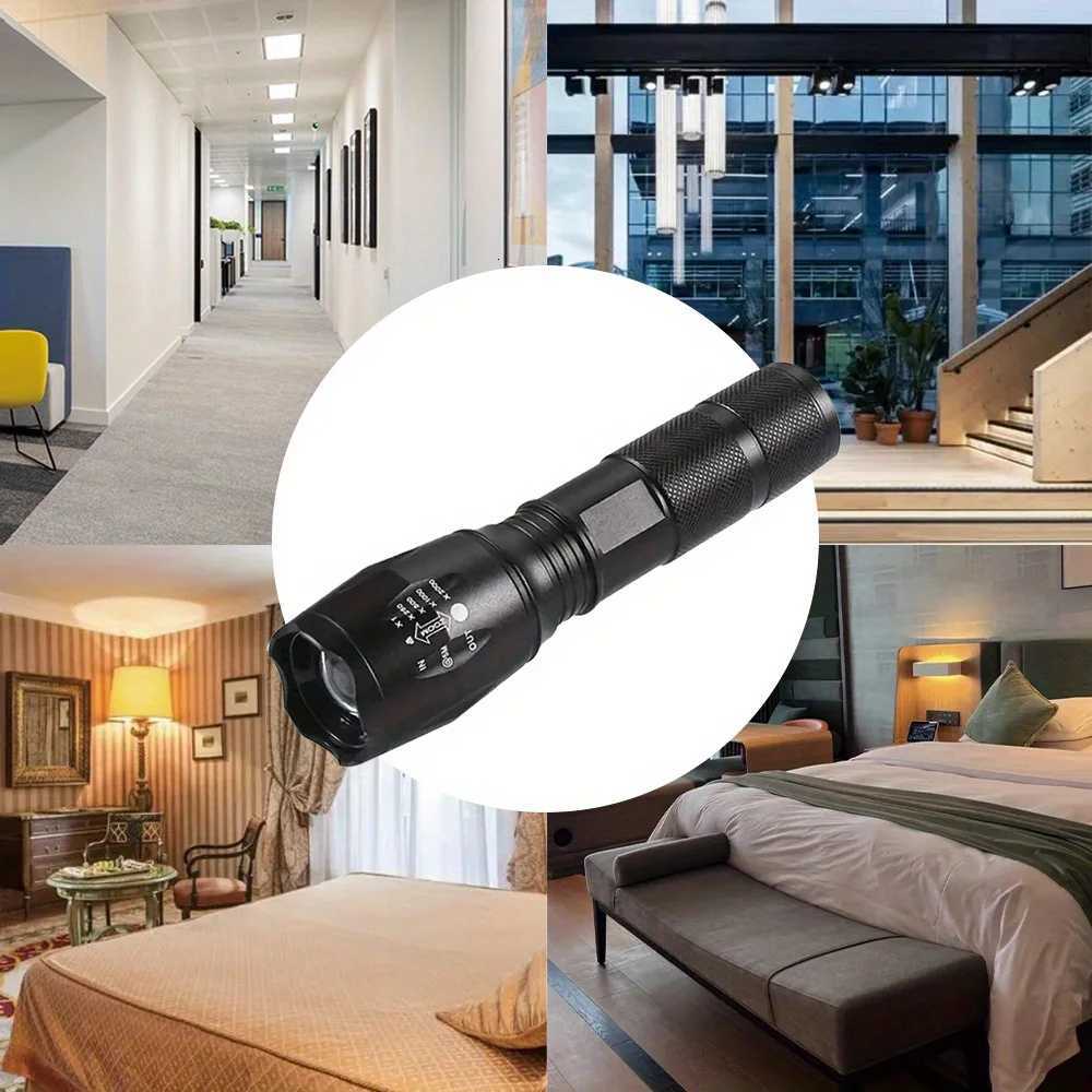 2pcs Led Flashlight Suitable for Camping Hiking Fishing Mountaineering Exploration Emergency Use D250928