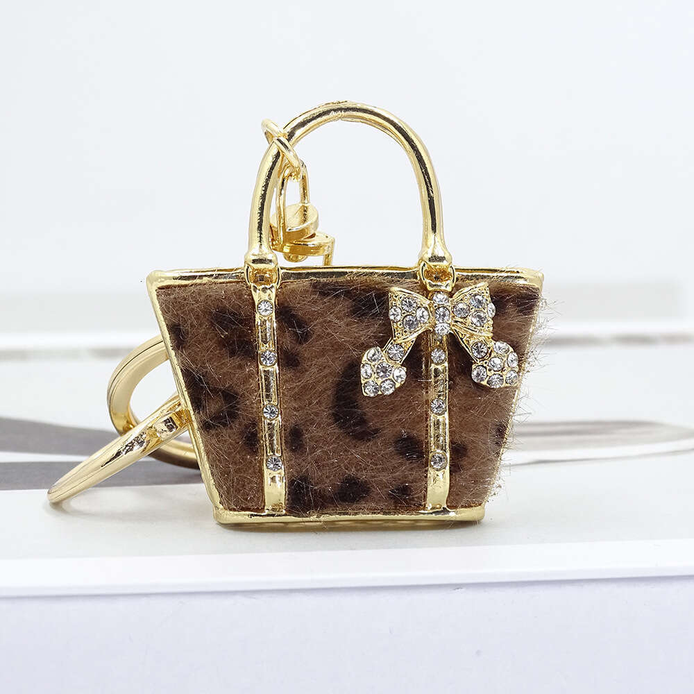 Creative Winter New Bag Pendant Car Keychain Gift Velvet Painting Oil Craft 12 Colors