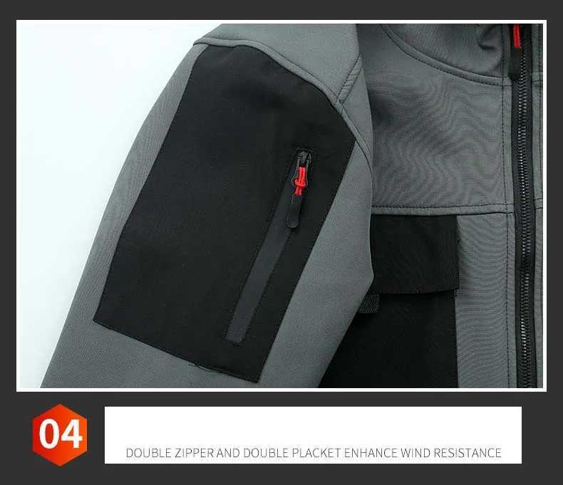 Outdoor Hiking Fleece Set Men Winter Tactical Suits Wearresisting Windproof Waterproof Warm Jacketpant Camping Treking Sets W250928