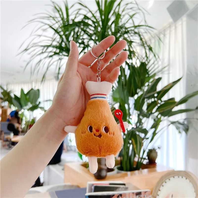 5 PCs Set Creative New French Fries Burger Hanging Bag Couple Plush Hanging Decoration Girl Heart Car Keychain Little DollXJ250928