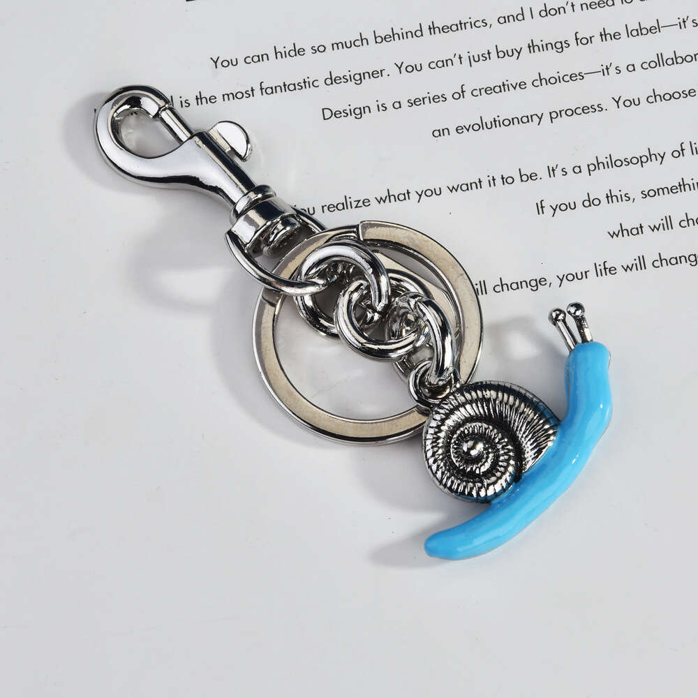 Snail Pendant Keychain Conch Shell Women's Accessory Fashionable Red Exquisite Bag