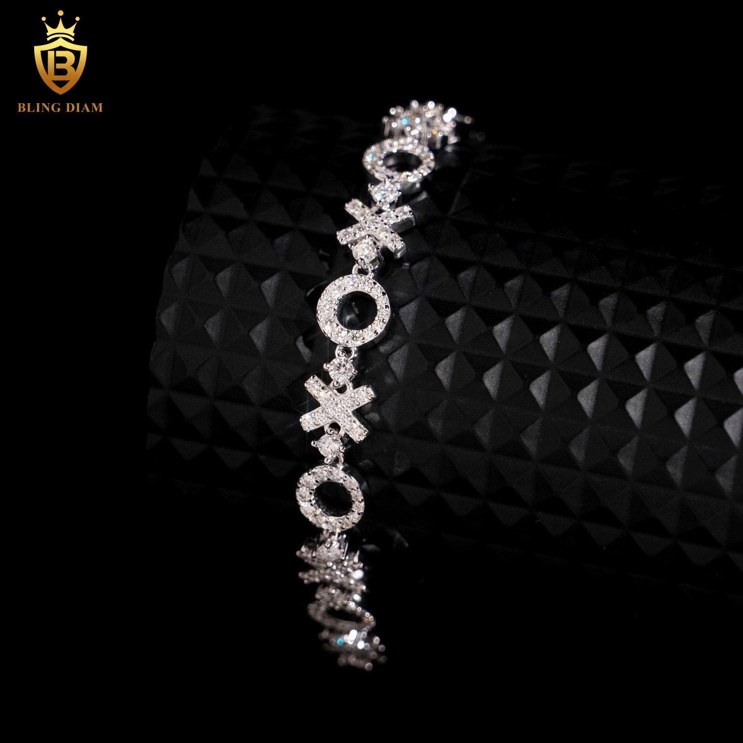 79mm Sterling Silver 925 Pass Diamond Tester Hip Hop Jewelry VVS Moissanite Cuban Link Chain Bracelet