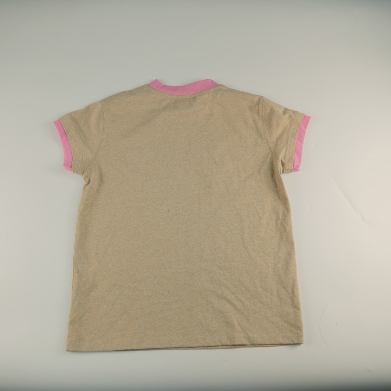 Summer Loose Breathable Unisex T-Shirt - Retro Color-Block Cotton, Crew Neck, Trendy Casual Style, Customizable Design-01015