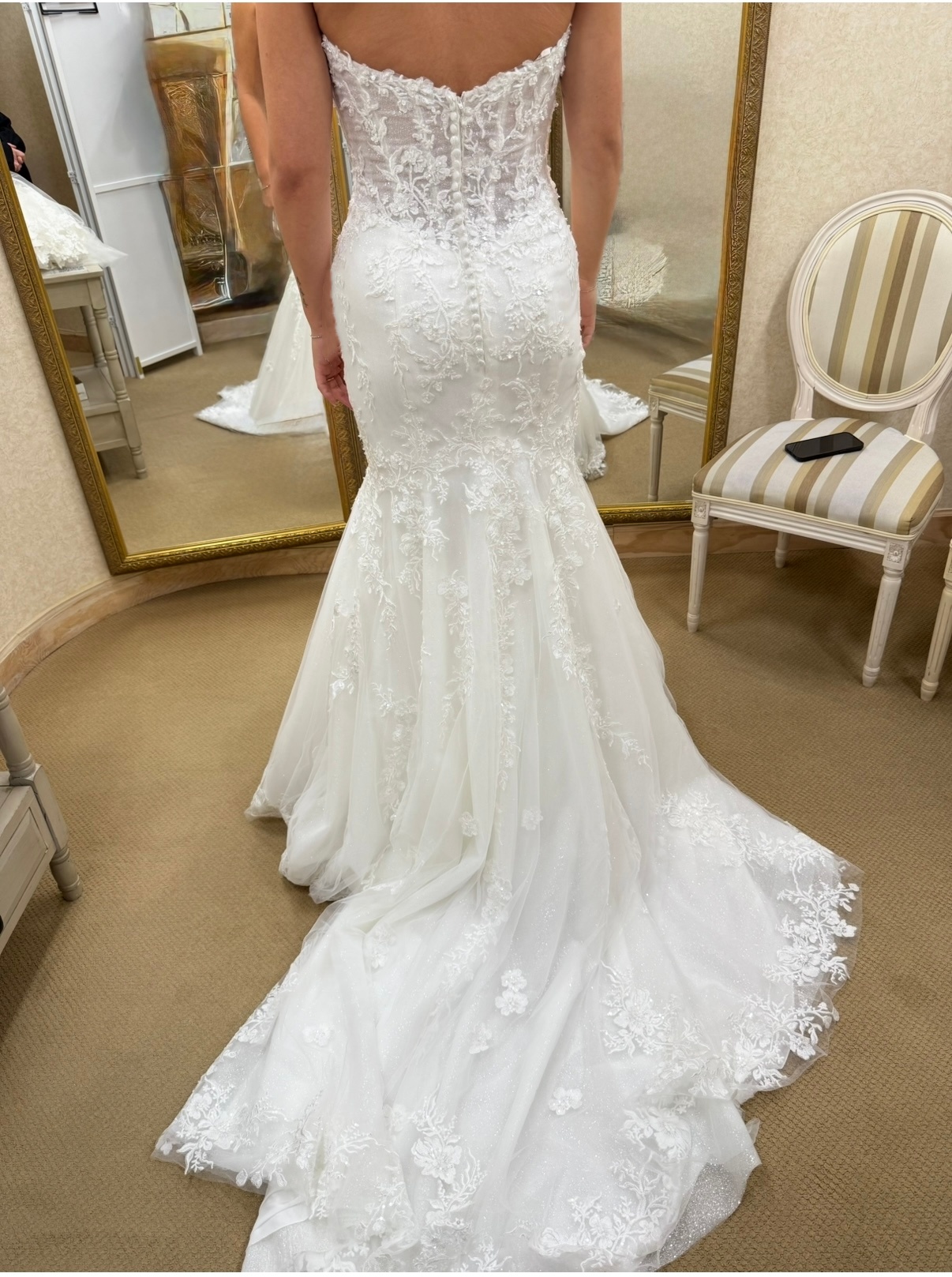 Strapless Wedding Dress Sweetheart Neck Lace Appliques New Sexy Mermaid Bride Gown Backless Court Train Vestidos De Noiva