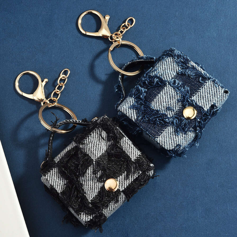 Fashion Mini Keychain Pendant Backpack Handbag Decoration Storage Coin Purse Earphone Bag