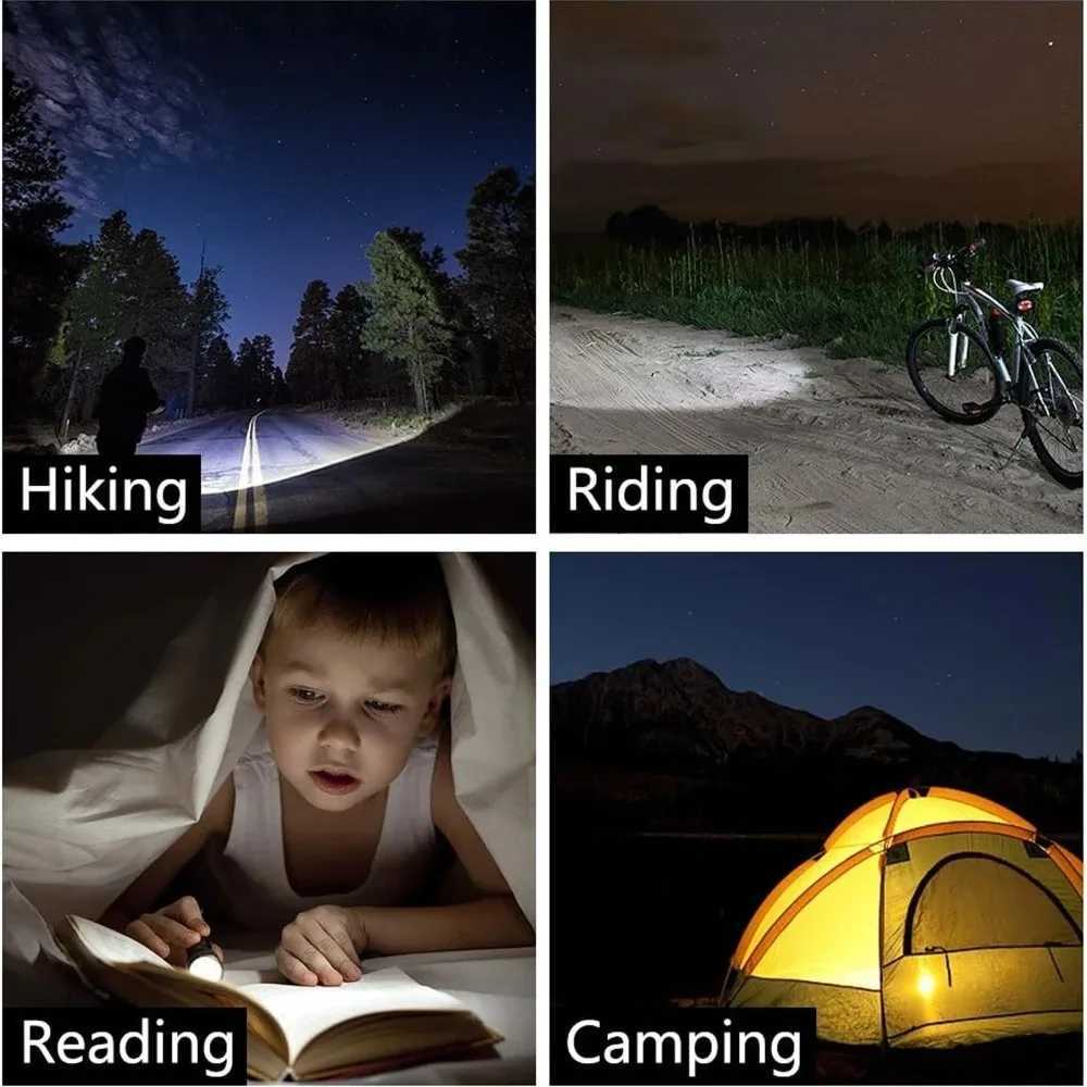 Waterproof Tactical Flashlights Portable LED Camping Lamps 3Mode Handheld Powerful LED Torch Light Lanterns Self Defense D2509281