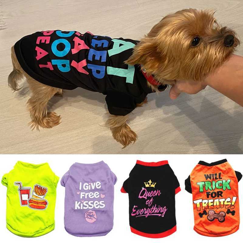 Cheap Cotton Puppy Dog T Shirt for Small Dogs Hot Sale Print Pet Clothes Yorkshire Pomeranian Pug Cat Shirts roupa para cachorro X250928