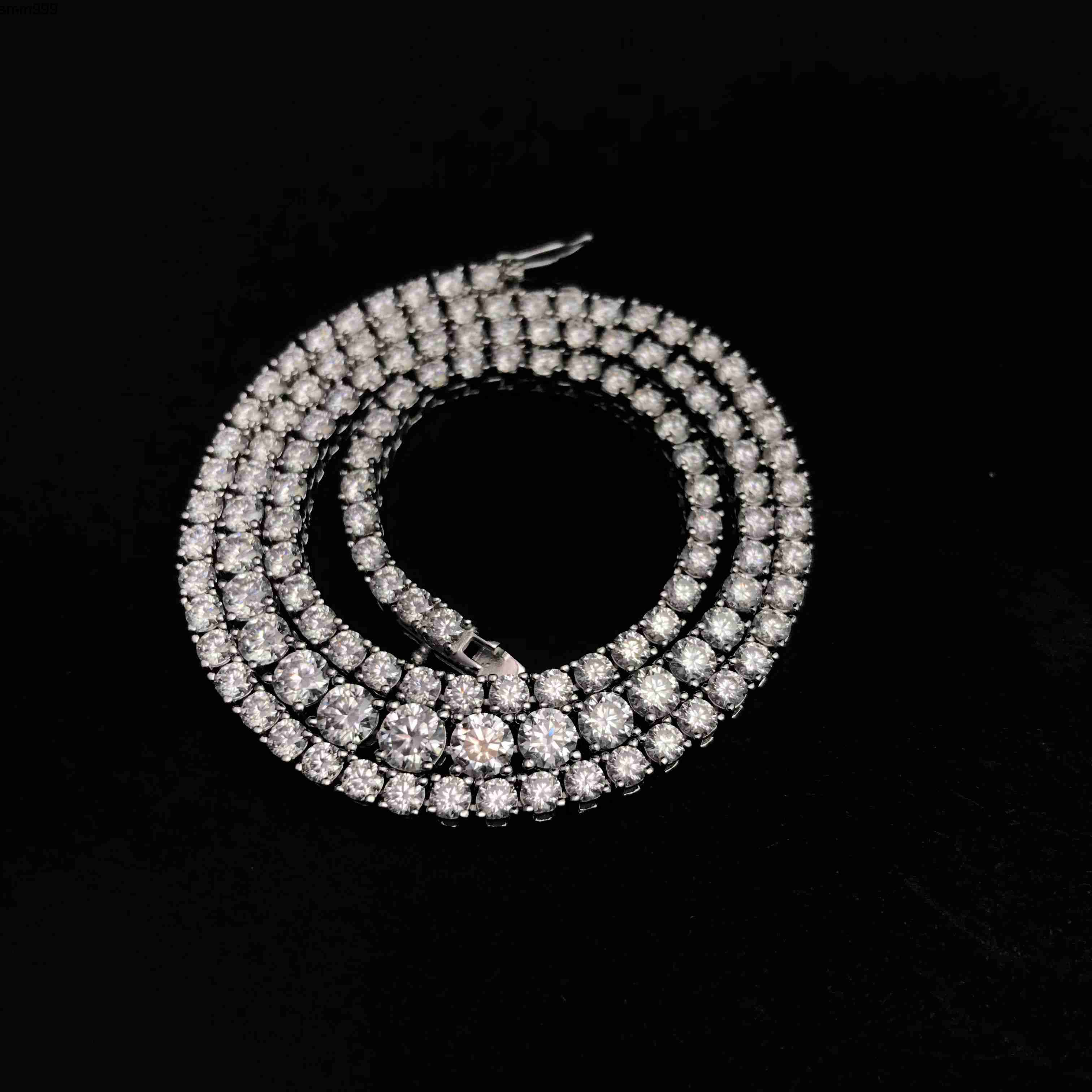 Custom 925 Silver Moissanite Jewelry 6mm20mm Hip Hop Pendant Cuban Link Bracelet Tennis Bracelet Necklace Chain Various Sizes