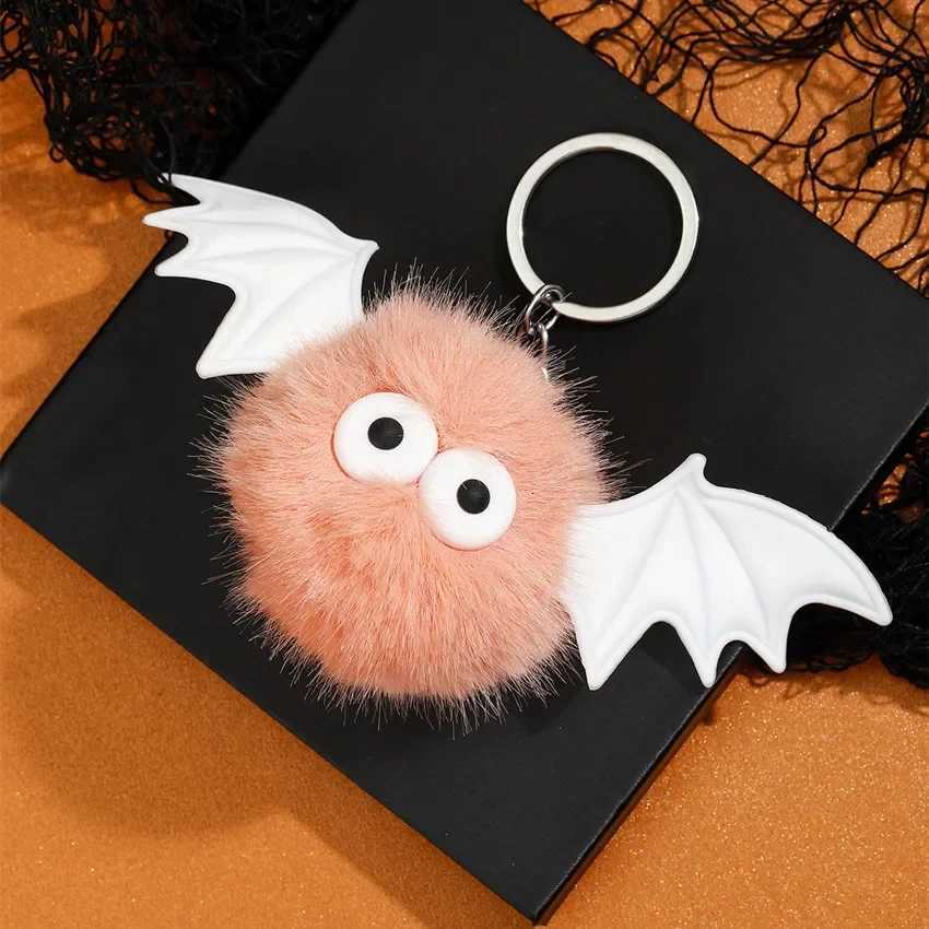Cute Halloween Bat Devil Plush Pendant Keychain for Women Men Kids Lovely Keyring Backpack Bag Accessories Gifts for FriendsXJ250928
