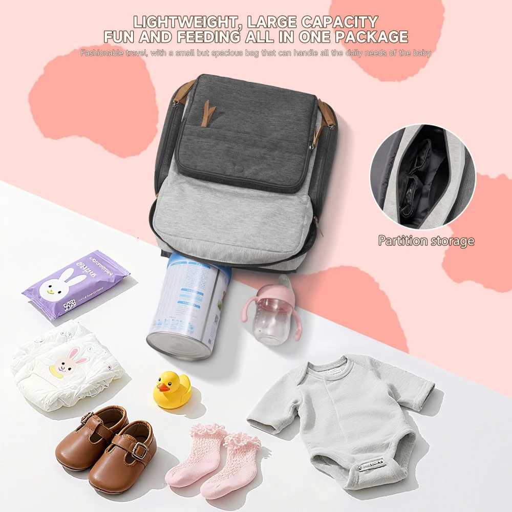 Insulated Diaper Bag Backpack with Stroller Straps Multipacks Mommy Bag Large Lightweight Baby Organizer Backpack for Mom DadXJ250928