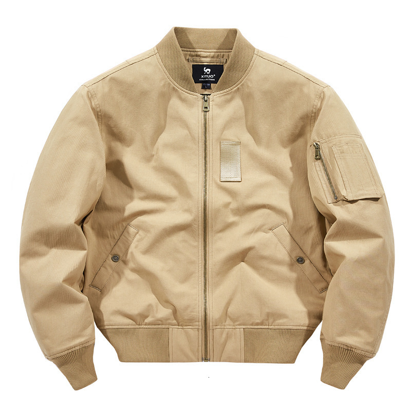 6602Spring and Autumn MA1 Pilot Jacket Mens Loose Baseball Collar Jacket Mens American Casual Workwear 250916