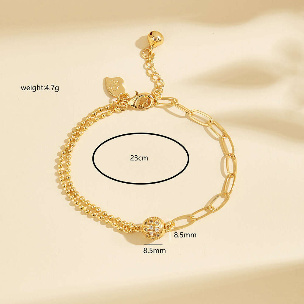 Beaded Zircon Bracelet for Women Fashion Jewelry Selection Trendy Accessories New Exquisite Bangle