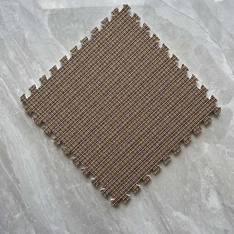 Carpet for Living Room with High-End Feel, Bedroom Bedside Stain-Resistant Small Fragrance Style Spliced Foam Mat, Easy to Maintain and Customizable H