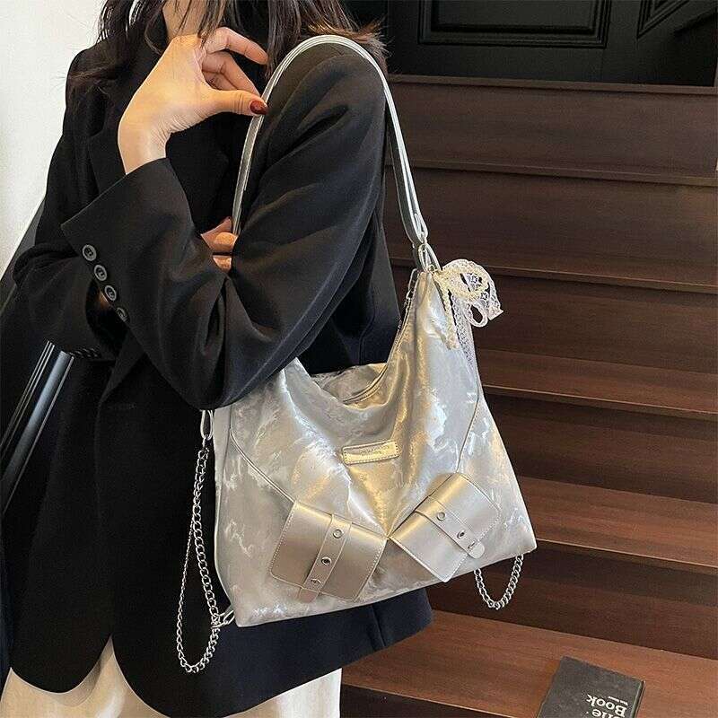 Spring Summer Large Capacity Commuter Backpack Shoulder Crossbody Bag, Lightweight Beautiful Foreign Style. Fashionable And Versatile