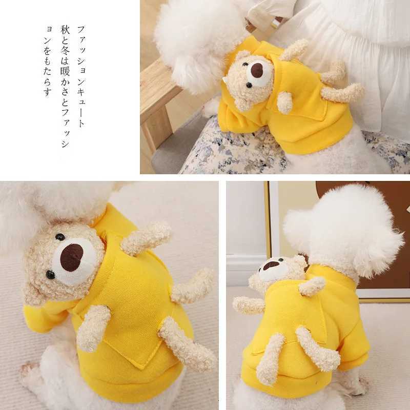 New Autumn and Winter Dog Jersey Sweater Spring Cat Cute Bear Pet Dog Clothes for Small Dogs Chihuahua Teddy Yorkies X250928