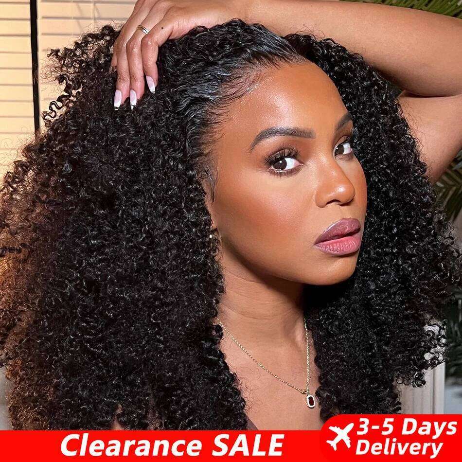 NEW 10A 9X6 Part Max M-Cap Human Hair Ready To Wear Bleached Knots Pre Cut Lace Kinky Curly Glueless Wigs Xiusiyuan2509