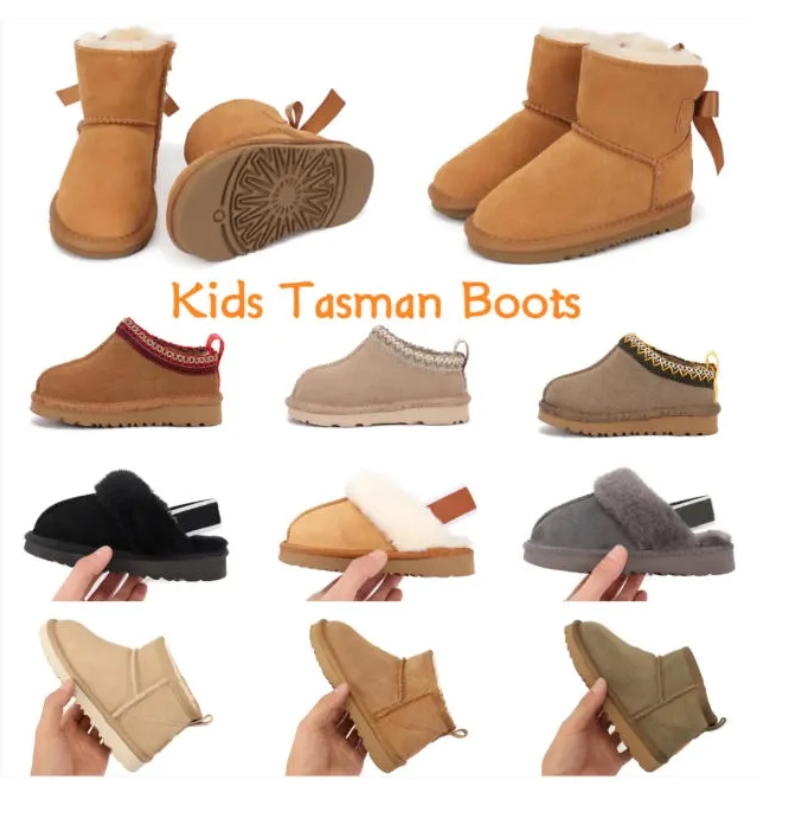 2026 New Boots Kids Boots Australia Snow Boot Designer Children Shoes Winter Classic Ultra Mini Boot Botton Baby Boys Girls Ankle Booties Kid Fur Suede