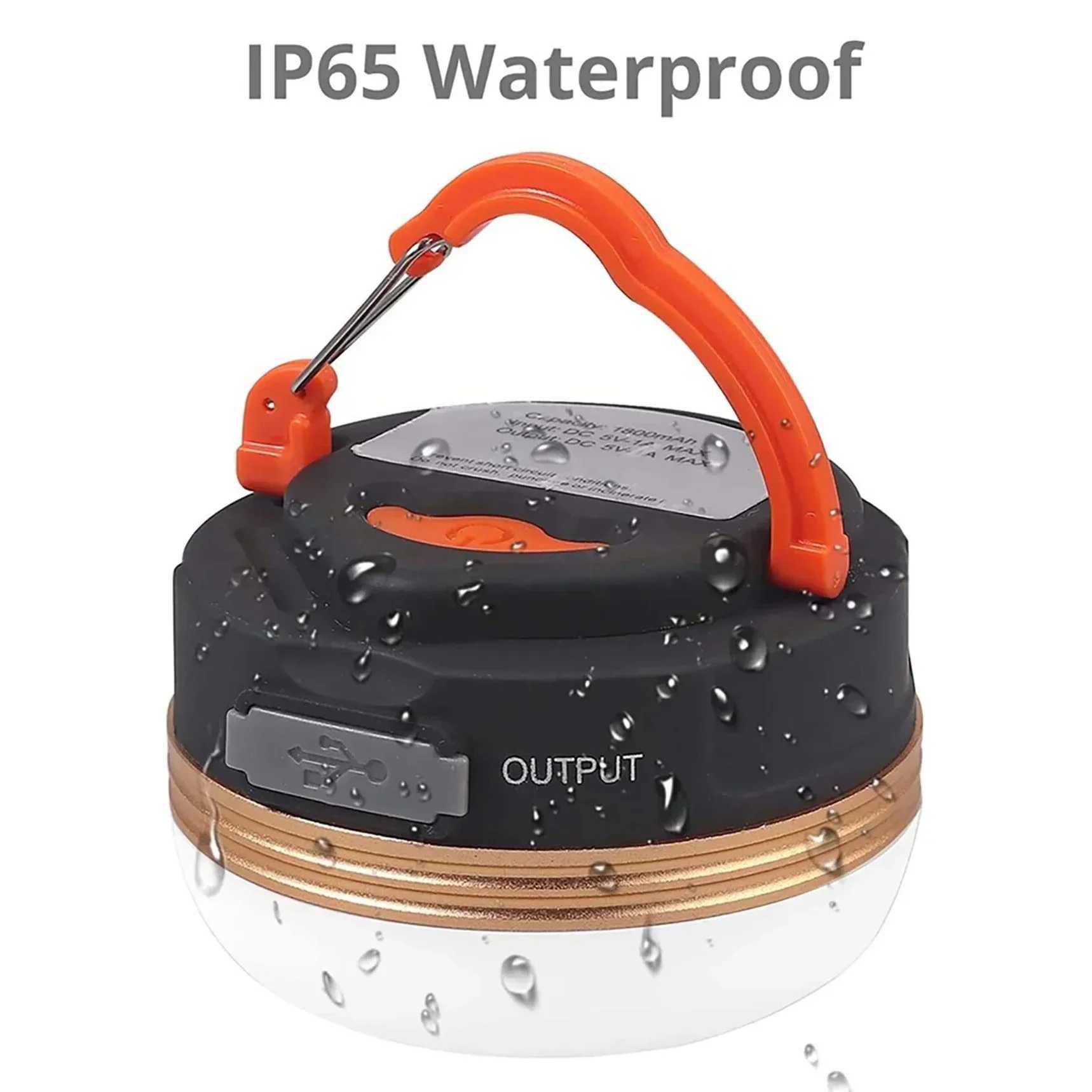 MuqiNush Rechargeable Hanging Type LED Camp Lantern Magnet Base Portable Tent Light With 3 Modes for Camping Hiking Fishing C250928