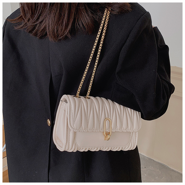 Guguo Luxury Bag Designer Bag Trendy Women's Bags 2025 New Fashion Versatile Crossbody Bag Wrinkled High-end Popular Handbag