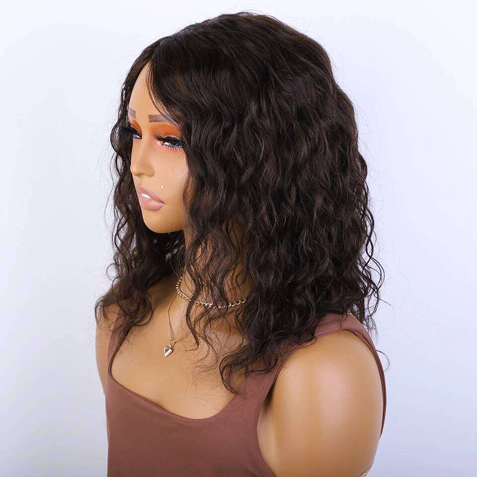 Top Short Pixie Cut Natural Brown Multi Parting 100% Real Human Hair Wigs Perruques Cheveux Humains High Quality Xiusiyuan2509