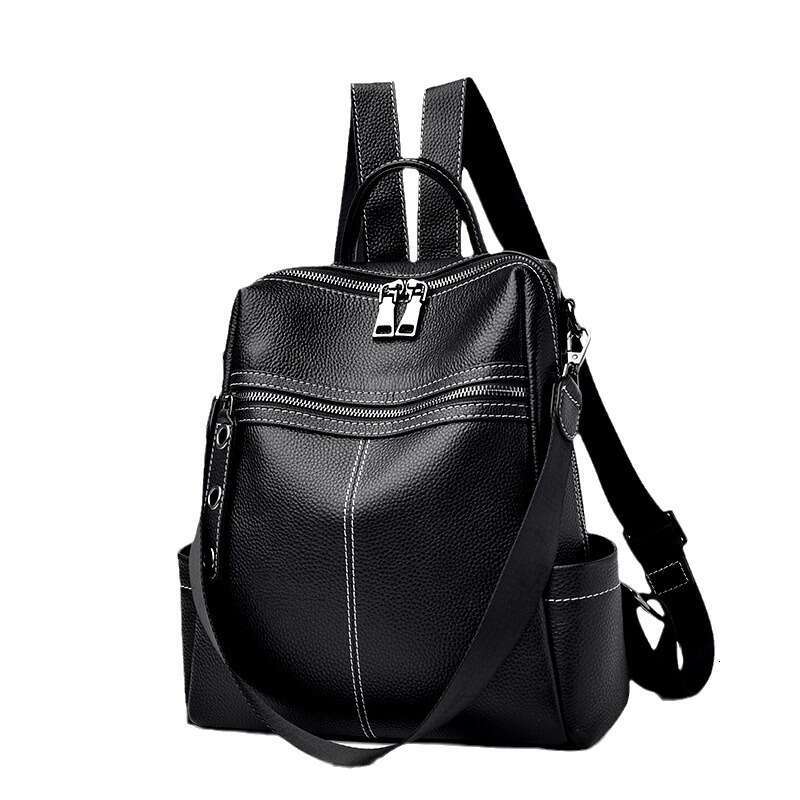 designer bag Luxury bag Genuine Leather Backpack Korean Version New Large Capacity High-end Simple Fashion Women's Bag