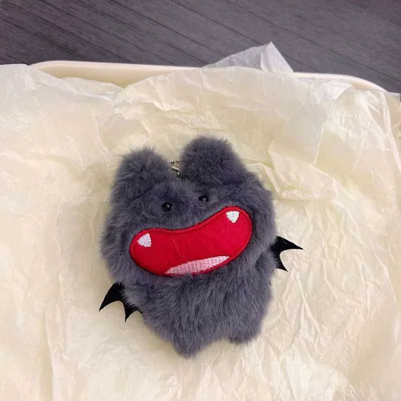 Creative New Cute Bat Plush Keychain Lucky Devil Furry Bag Pendant Funny Key Ring Pendant KeychainXJ250928