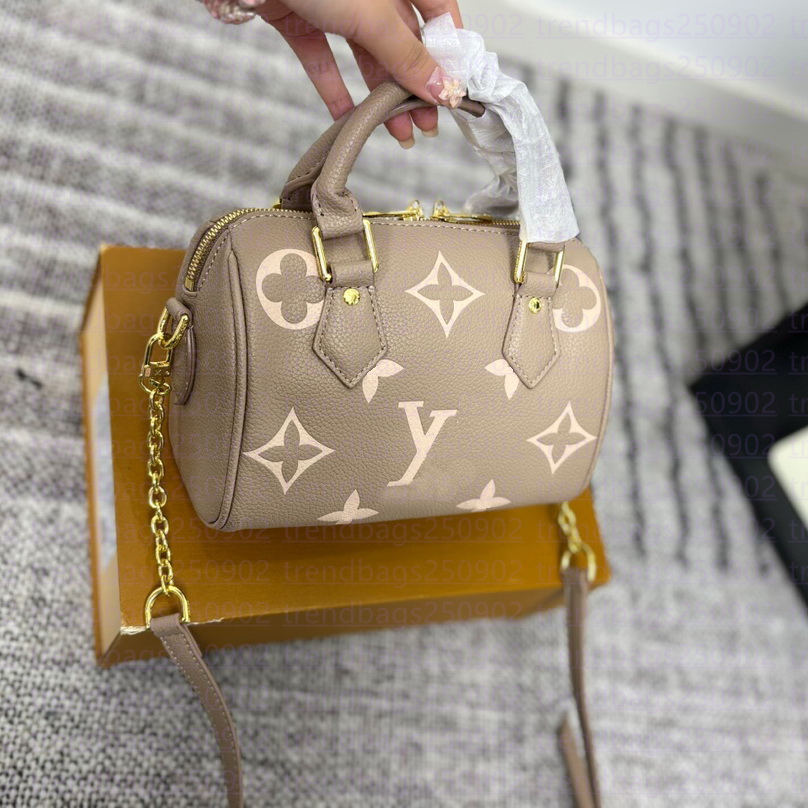 Free Shipping 12A Designer Bag Speedyss Mini Pillow Bags 20CM Shoulder/Crossbody Bag for Women SS Leather Chain Rowan Tote Luxury Handbags