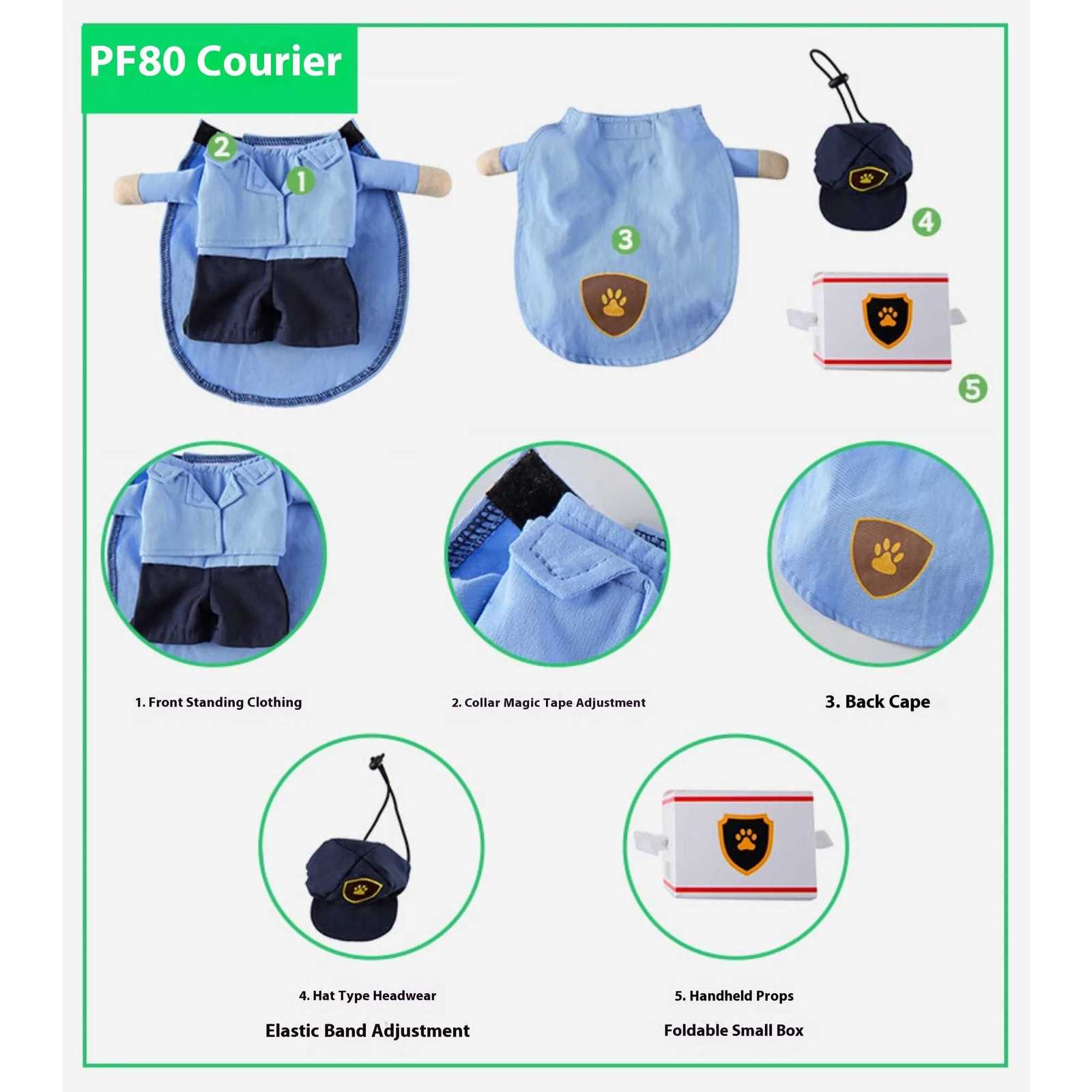 Winter Festival Dog Costume Standing Transform Funny Outfit Styles Brown RabbitKnife PirateSantaCourier Perfect for Chri X250928