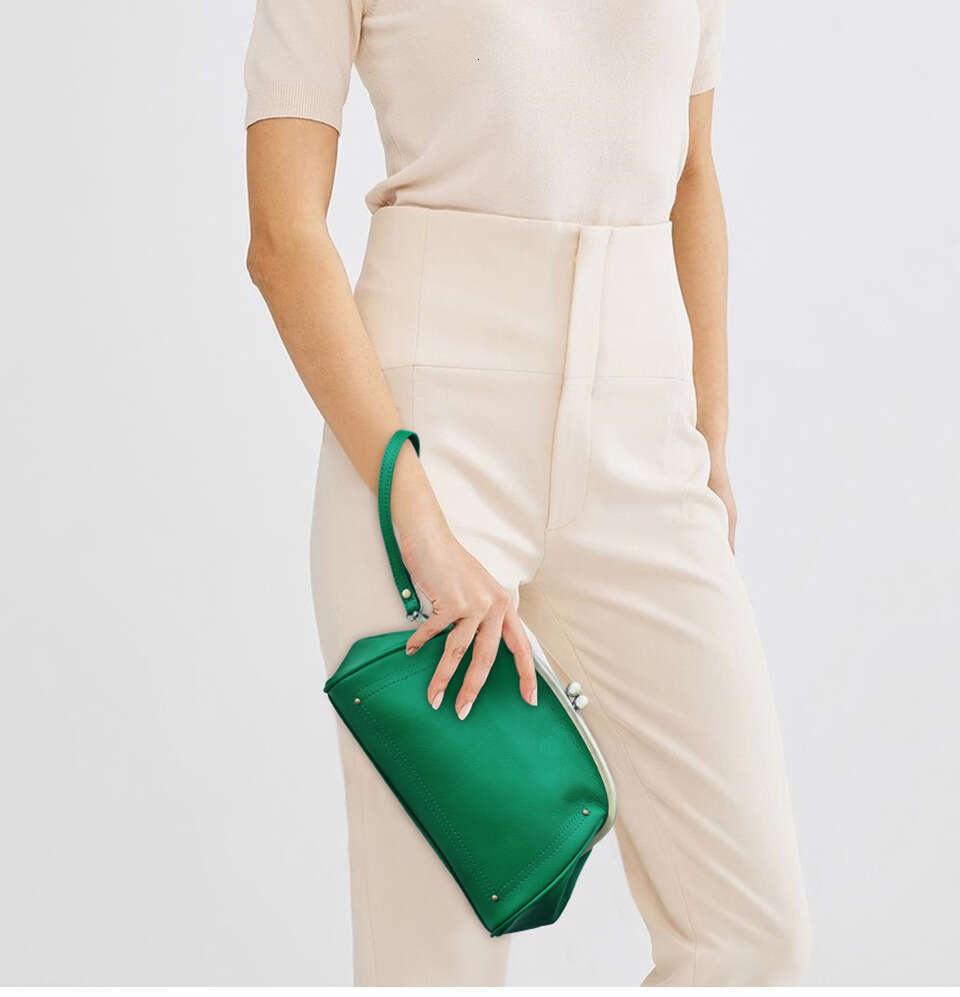 Designer Bags High Quality Genuine Leather Evening Bag For Women Bride Wedding Clutch Purse Small Party Handbag Rattan Handle Tote