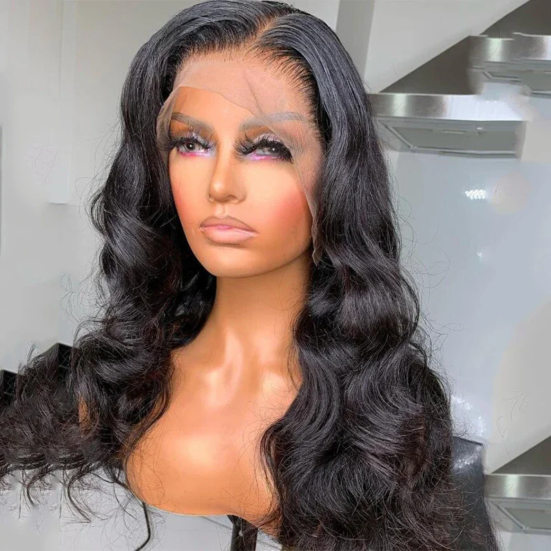 360 Full Lace Frontal Wig Human Hair Brazilian Pre Plucked Hair Wigs For Women 13x4 Hd Body Wave 360 Lace Front Wig