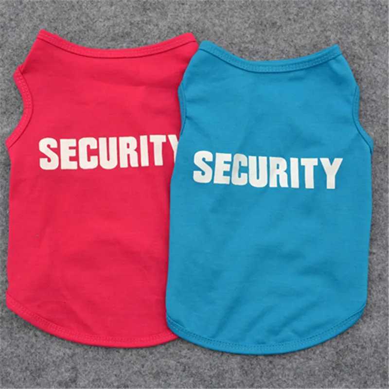 Security Clothing for Dogs Summer Pet Clothes Vest for Small Dogs Chihuahua Yorkshire Puppy Cats Low Price Pets Tshirt Costume X250928