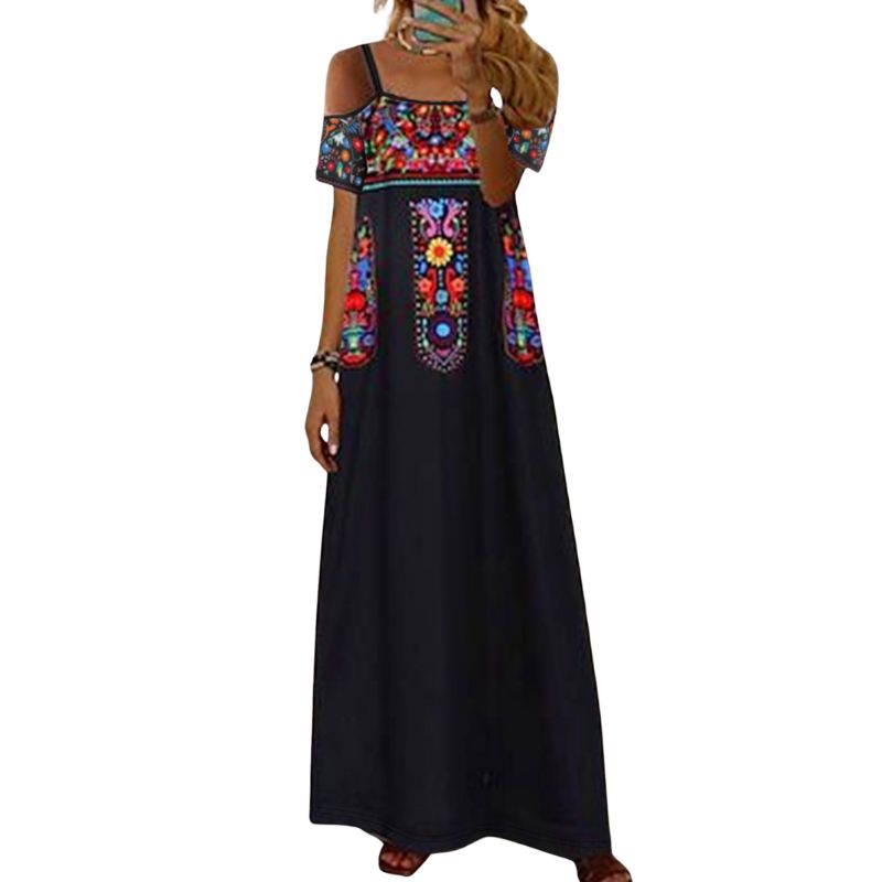 Casual Summer Chic: Pink Grapefruit-Colored Flowy V-neck Gown with Delicate Lace Trim by Females-CF52235