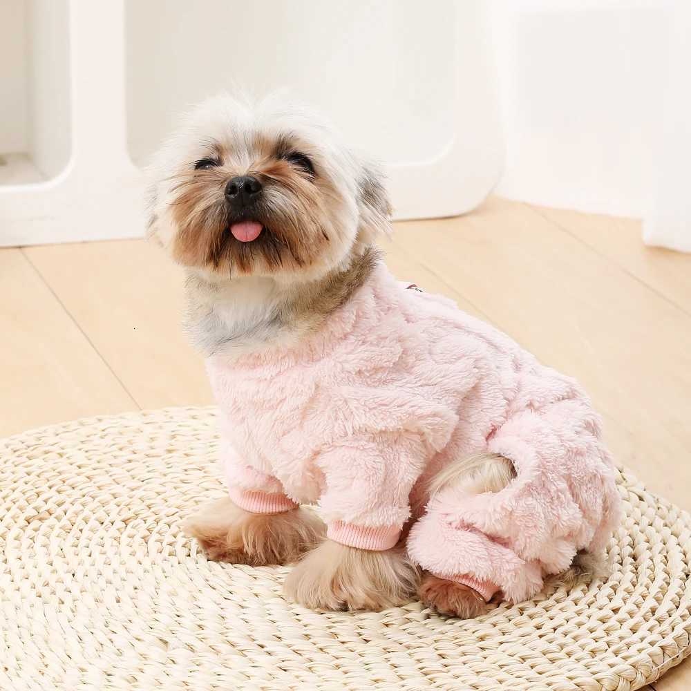 Pet Dog Clothes Cozy Soft Fleece Puppy Cat Jumpsuit For Small Medium Dogs Cats Winter Warm Clothes With Elasicity Yorkshire Pug X250928