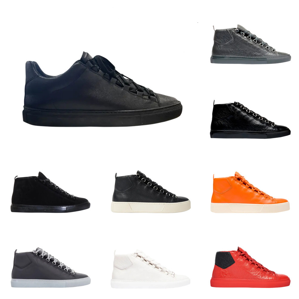 Men casual shoes arena sneaker suede leather high tops lace up flats luxury brand outdoor walking sakteboard trainers 38-46