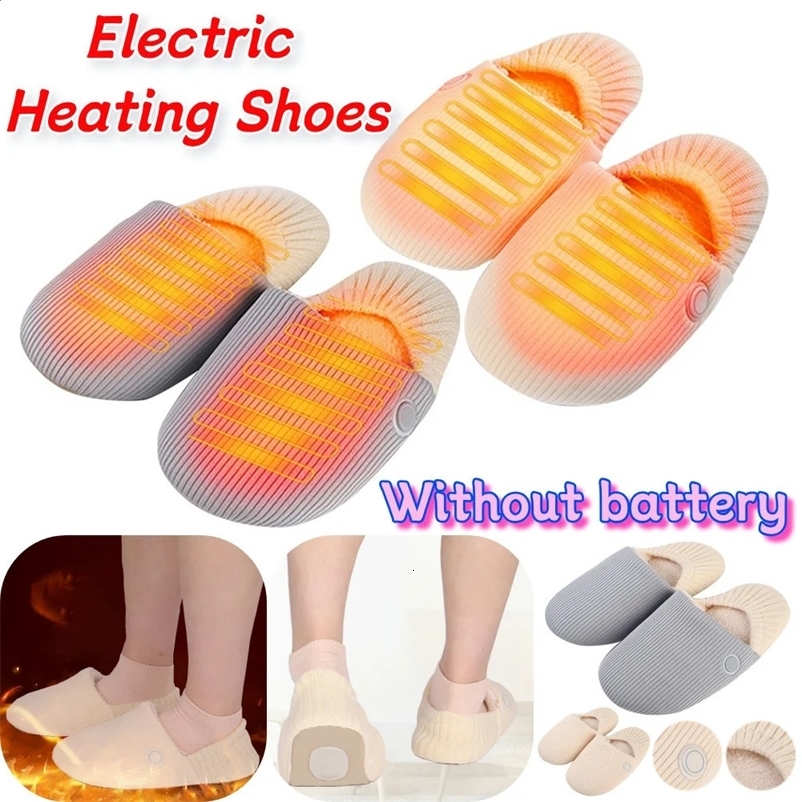 Neutral warm slider with 3 layers of feet warm shoes rechargeable electric slider suitable for cold feet241127bj
