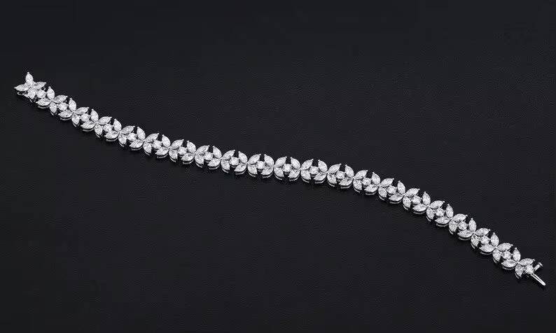 925 Sterling Silver Moissanite Bracelet Butterfly Tennis Bracelet Moissanite Diamond Bracelet For Men Woman