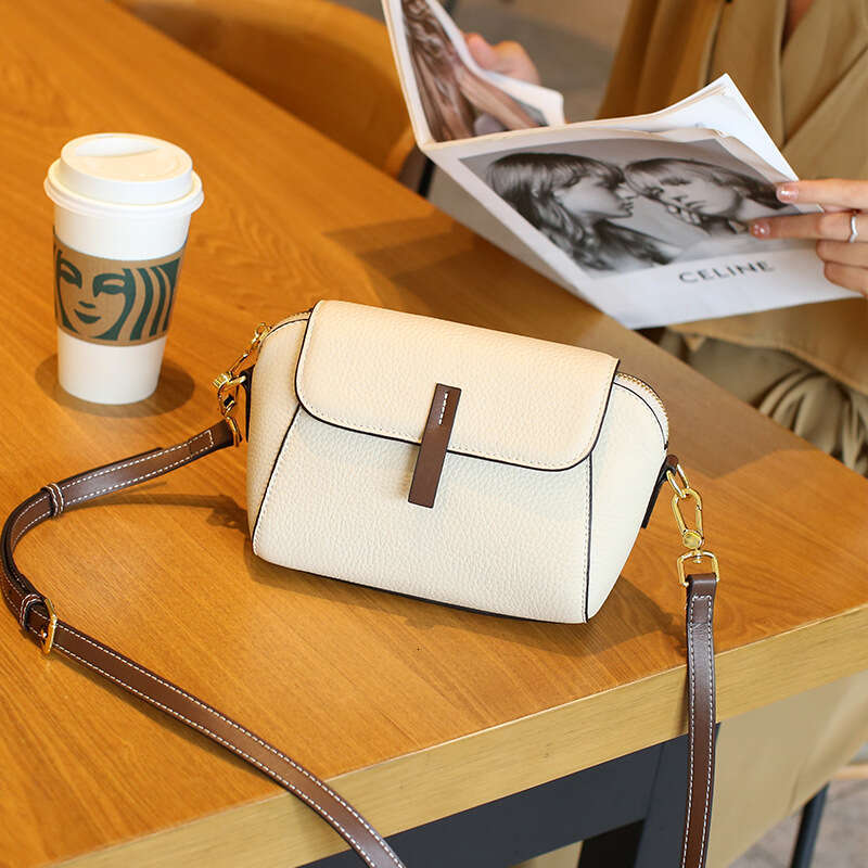 designer bag Luxury bag Genuine Leather Shell New Trend Top Layer Cowhide Versatile Women's Shoulder Crossbody Bag