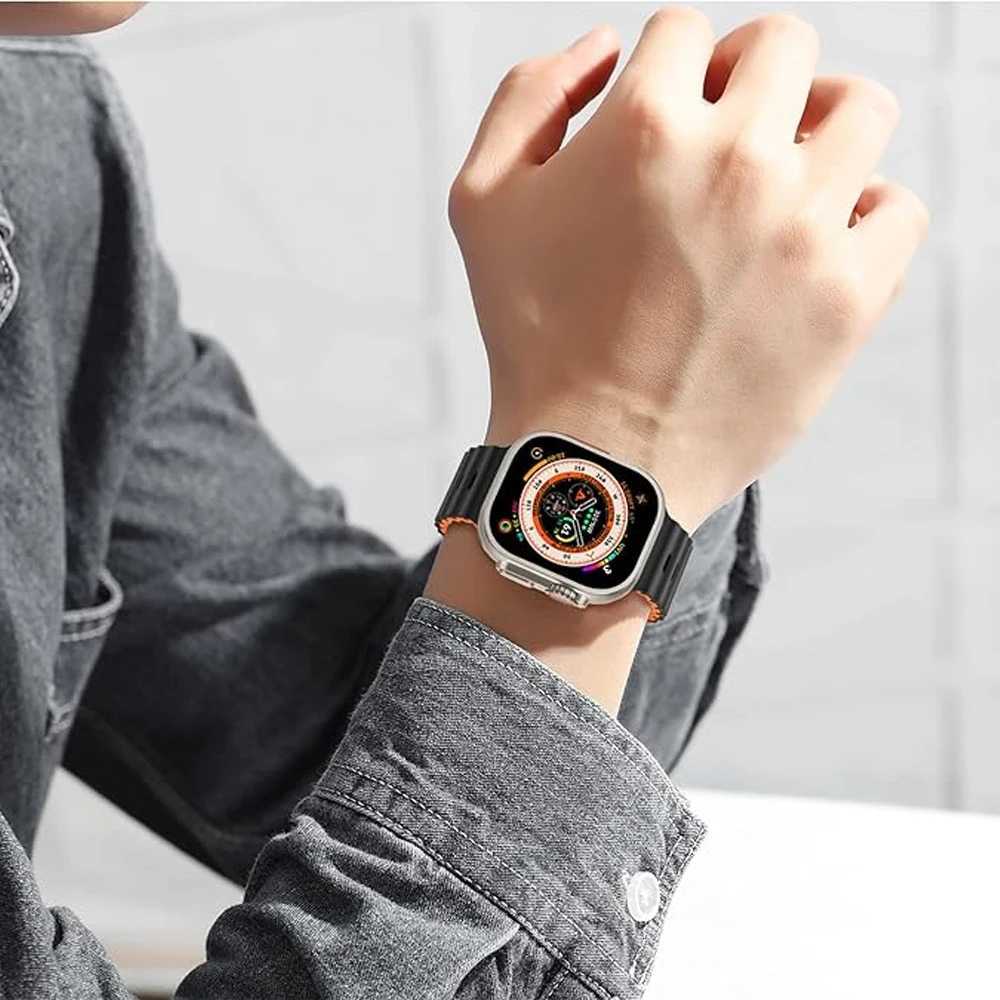 Ocean Band for Apple watch Ultra 3 Series 11 10 9 7 8 6 SE 49mm 45mm 46mm 42mm 44mm 40 41 Silicone bracelet correa iWatch Strap W250928